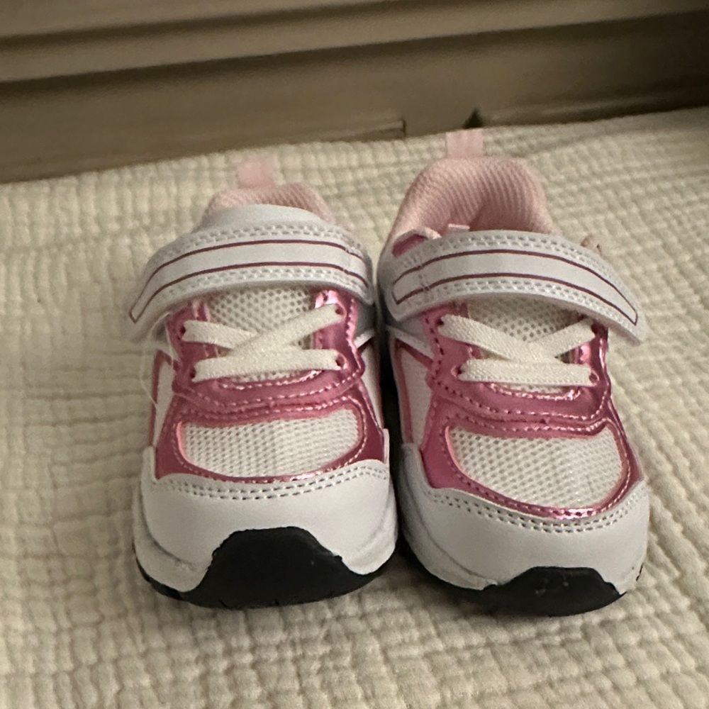 Wonder Nation Pink and White Kids Sneakers